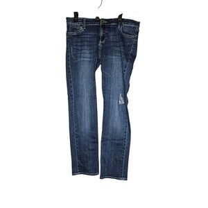 KUT from the Kloth Catherine Boyfriend‎ Jeans Distressed Blue Wash Women Size 14